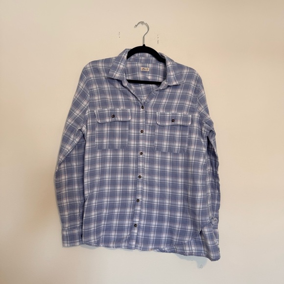 Hollister Tops - Hollister | Light Blue Plaid Button-Down Shirt